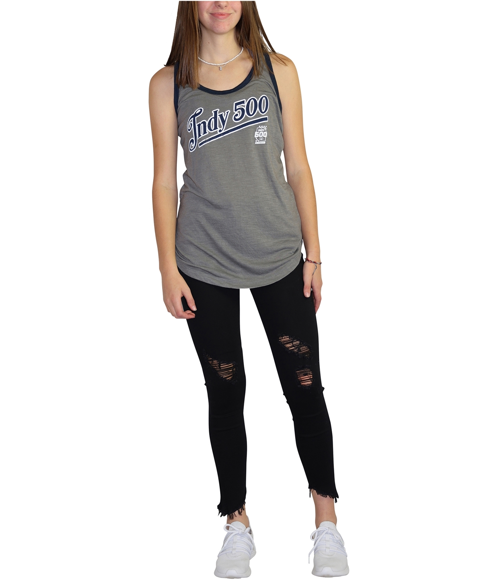 Indy 500 Womens 2-tone Racerback Tank Top