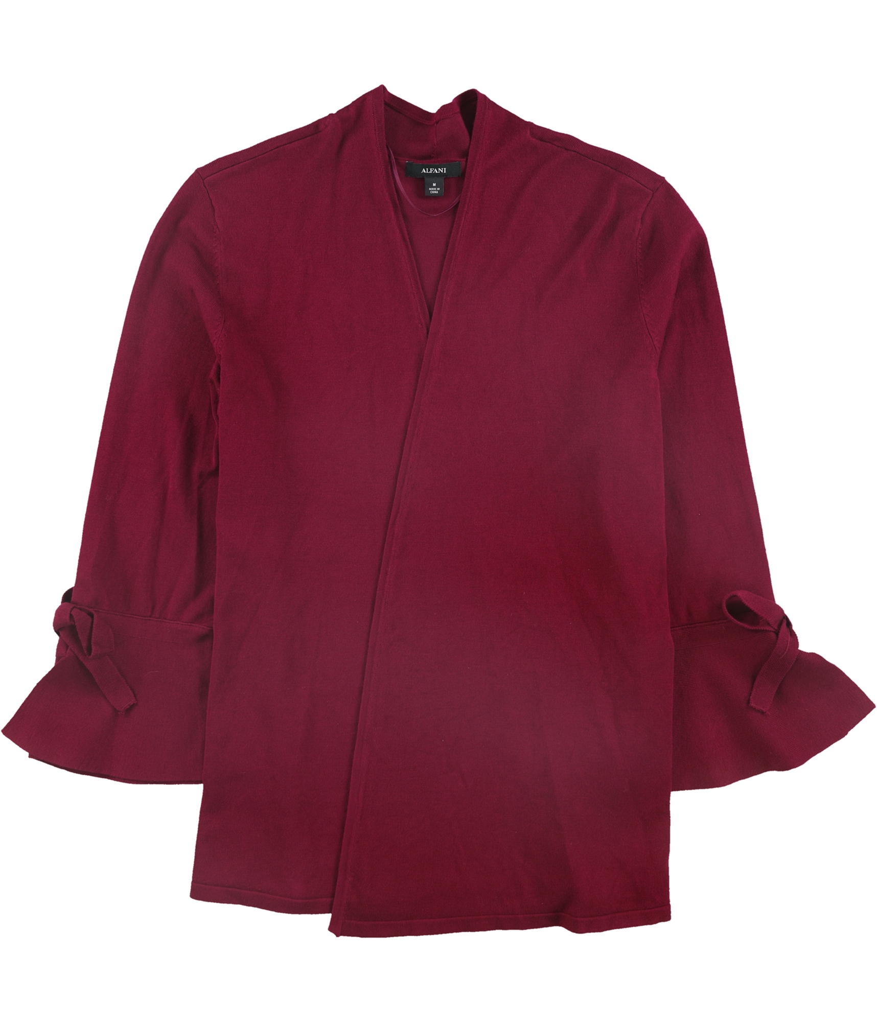 Alfani Womens Tie-Sleeve Cardigan Sweater - Picture 3 of 11