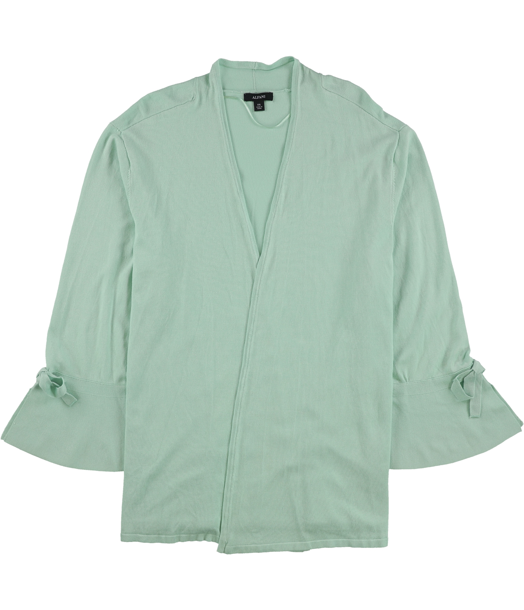 Alfani Womens Tie-Sleeve Cardigan Sweater - Picture 7 of 11