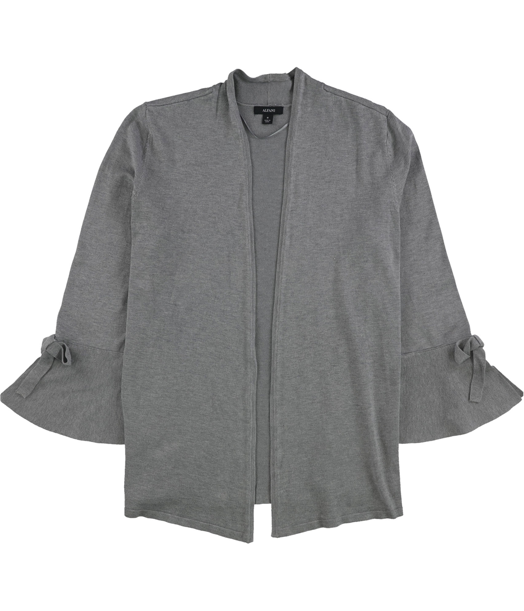 Alfani Womens Tie-Sleeve Cardigan Sweater - Picture 9 of 11
