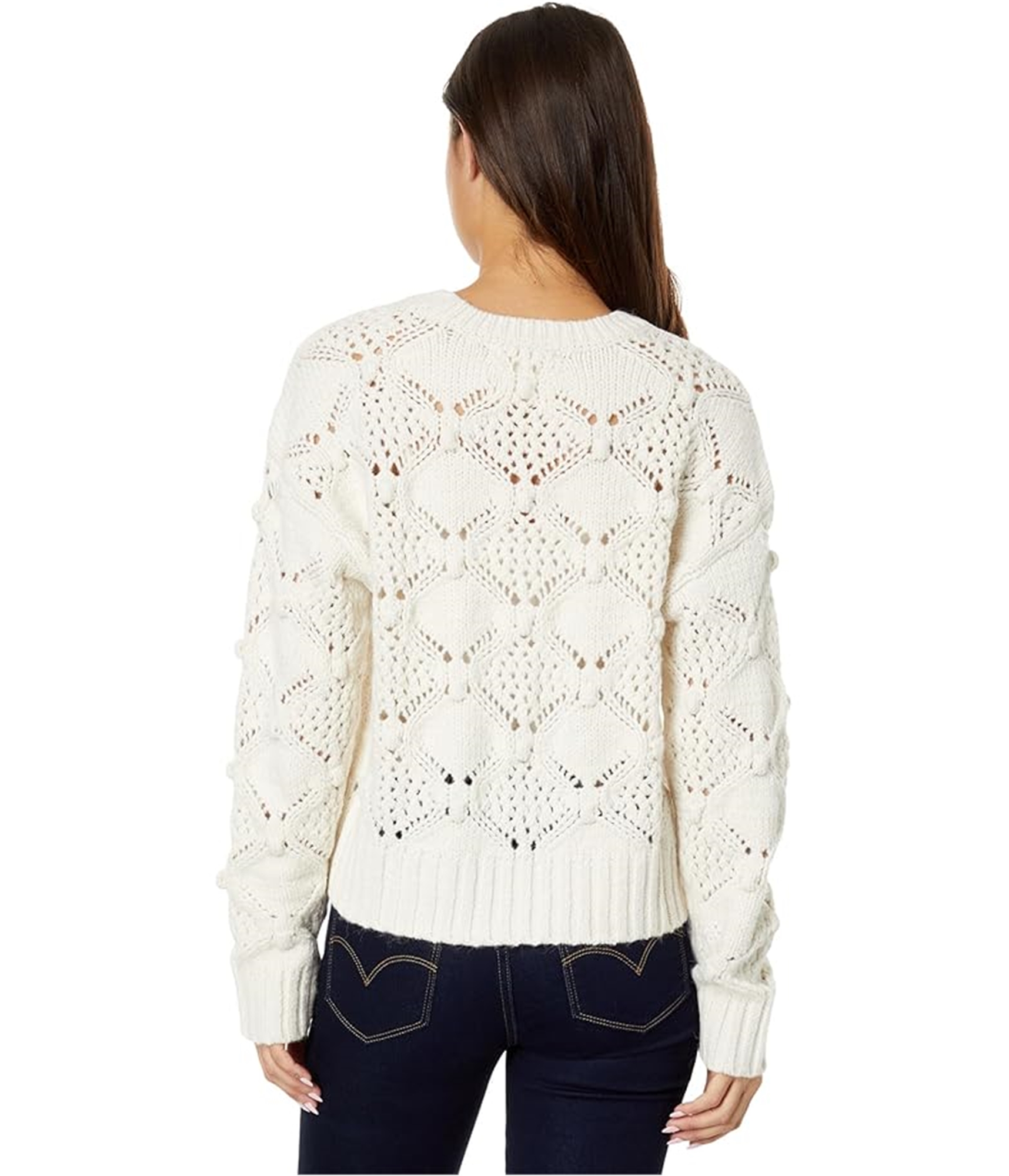 Lucky Brand Womens Open Stitch Pullover Sweater - Picture 6 of 6