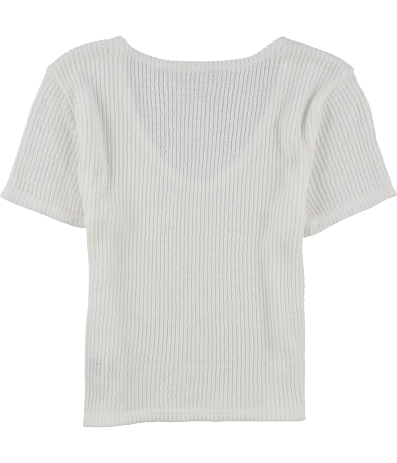 American Eagle Womens Solid Crop Top Blouse