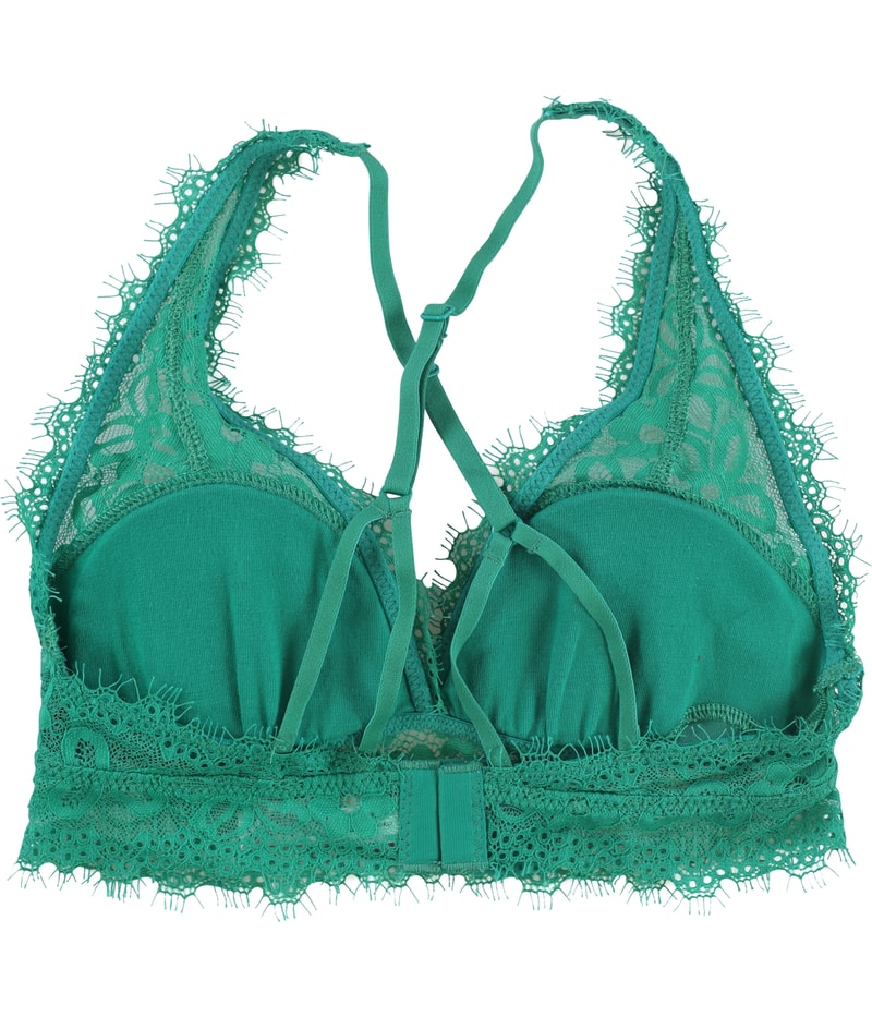 American Eagle Womens Triangle Floral Lace Bralette