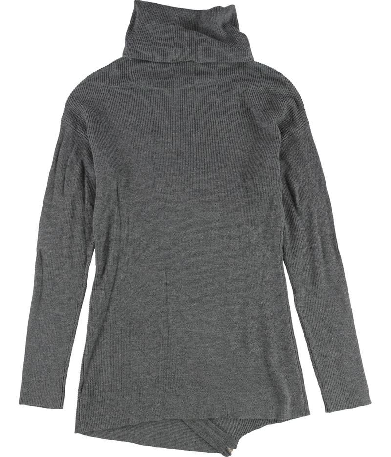 bar III Womens Zipper Tunic Sweater