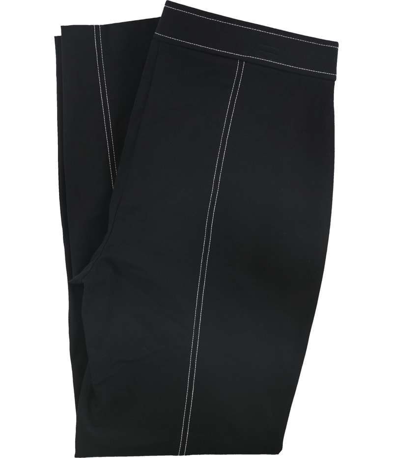 Alfani Womens Contrast Stitching Straight Leg Casual Pants