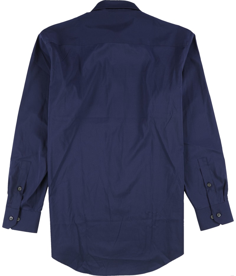 Alfani Mens Solid Button Down Dress Shirt