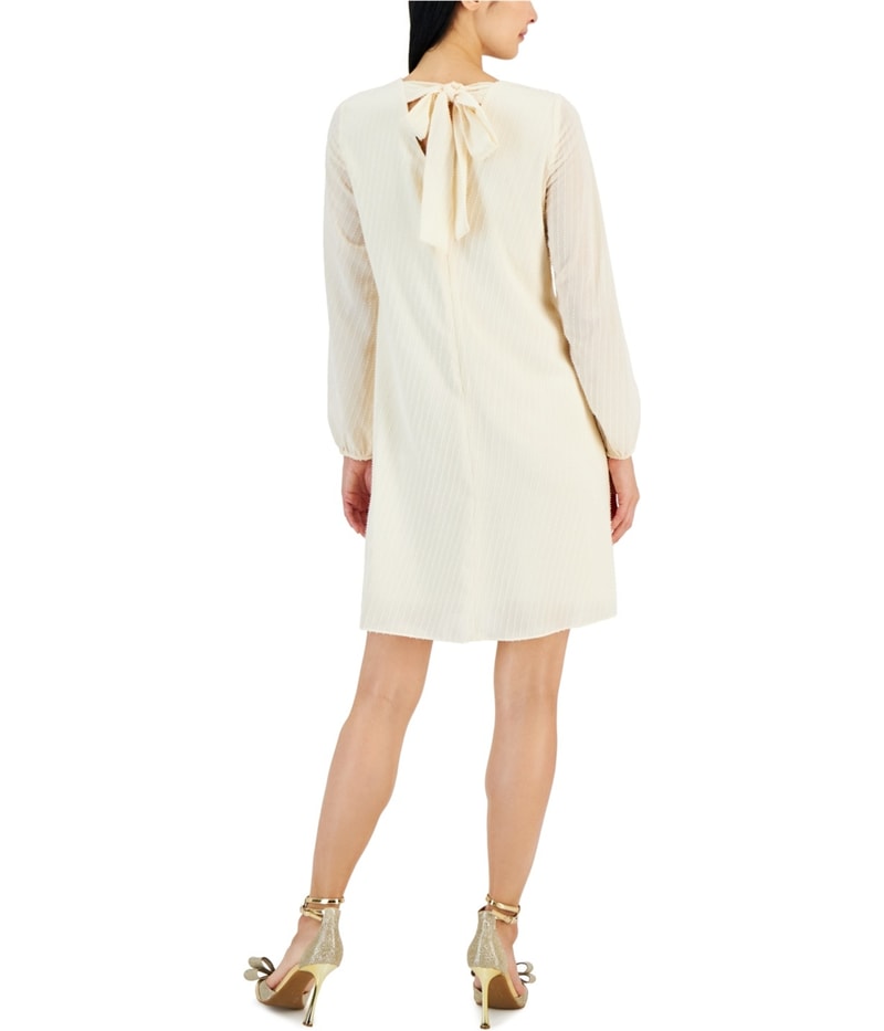I.N.C Womens Textured Chiffon A-line Dress