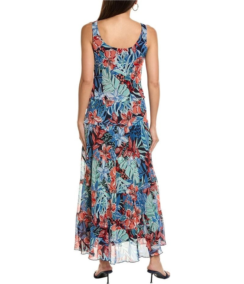 Jones New York Womens Multi Tiered Dress