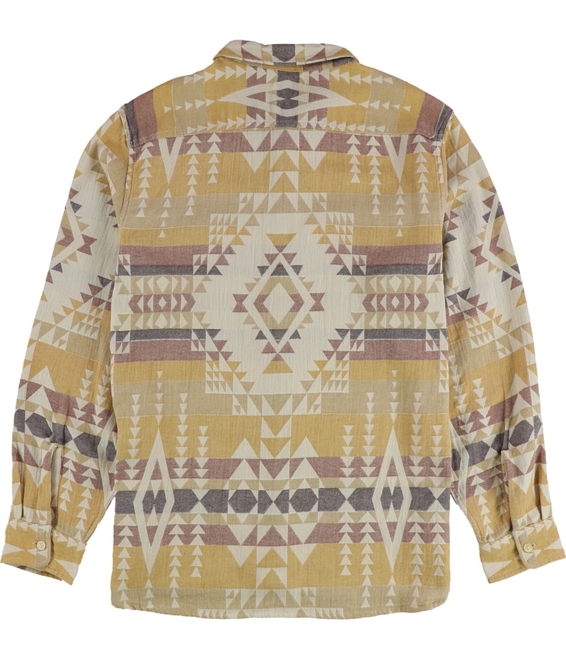 Frye Mens Native Print Button Up Shirt