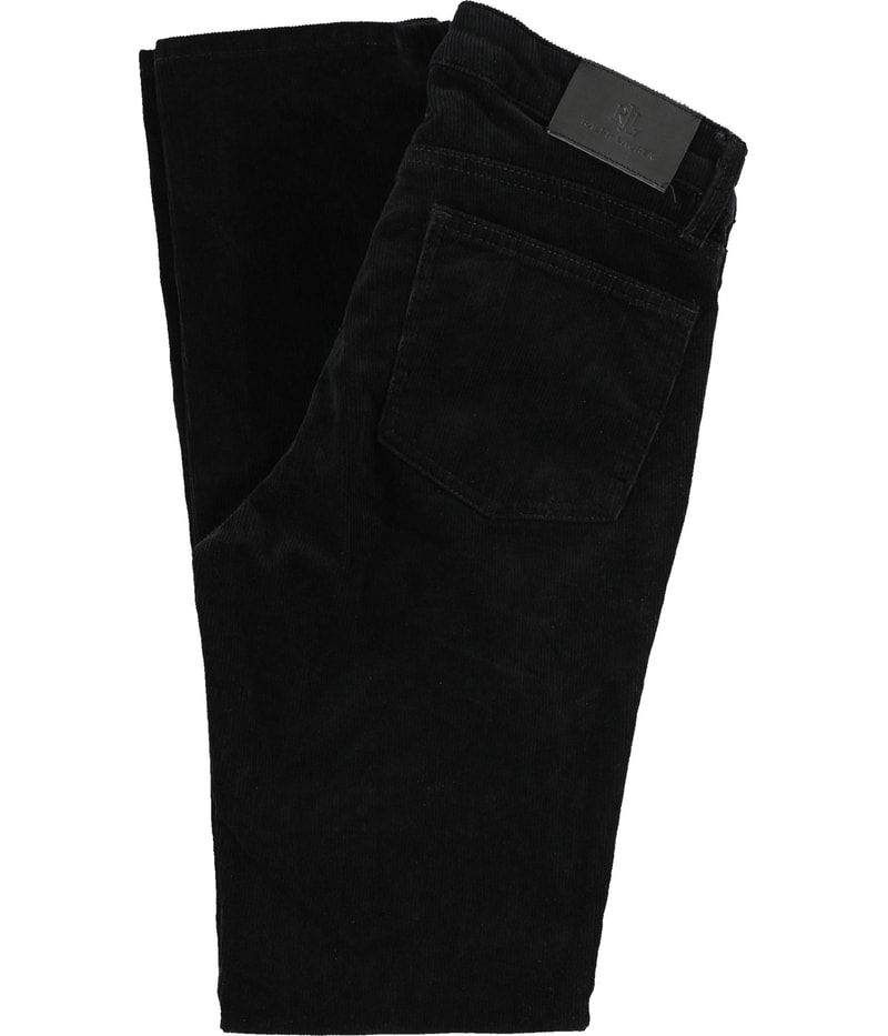 Ralph Lauren Womens Stretch Corduroy Straight Leg Boyfriend Casual Pants