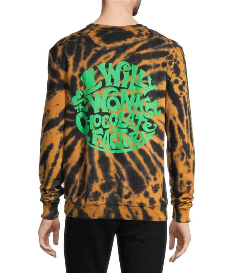 Elevenparis Mens Knit Tie Dye Pullover Sweatshirt