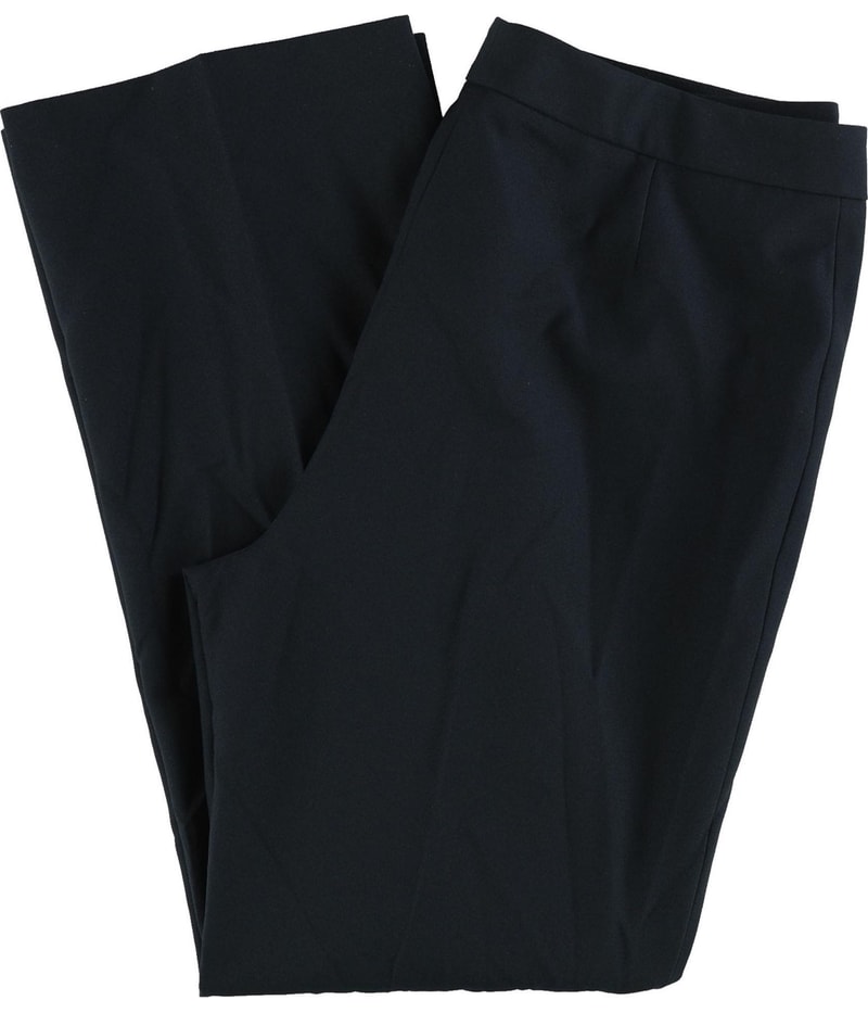 Le Suit Womens Flat Front Straight Leg Casual Pants