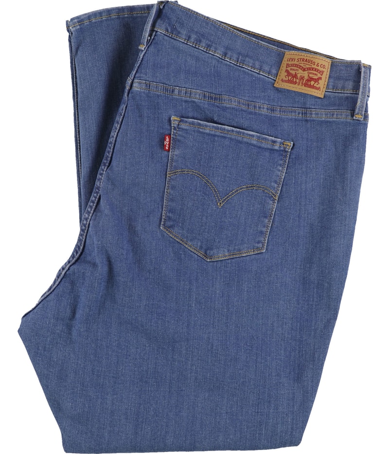 Levi’s Womens 720 High Rise Distressed Tapered Skinny Jeans