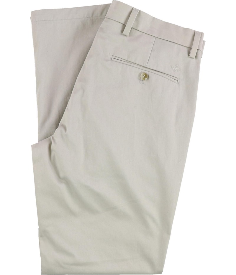 Dockers Mens Signature Lux Cotton Stretch Tapered Slim Khakis Casual Pants