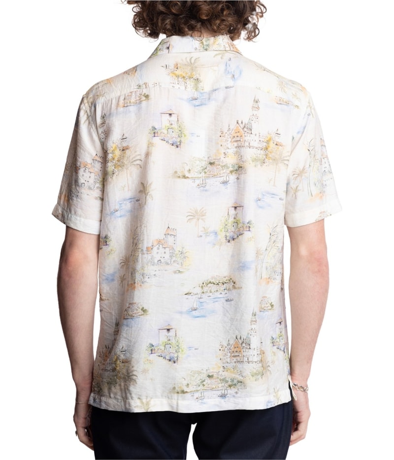 Paisley & Gray Mens Scenic Print Button Up Shirt, view 2