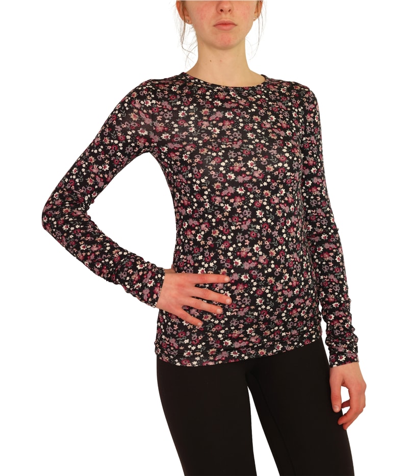 Aeropostale Womens Ditsy Layering Basic T-Shirt