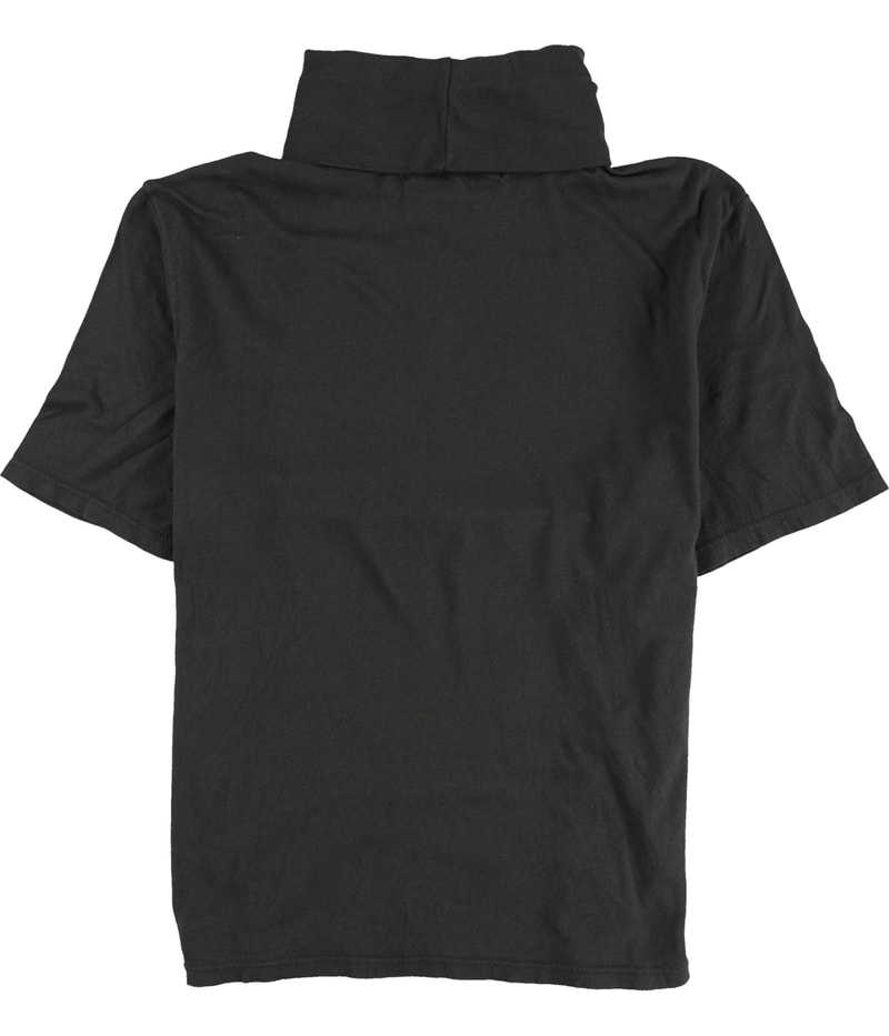 Project Social T Womens Solid Turtleneck Basic T-Shirt