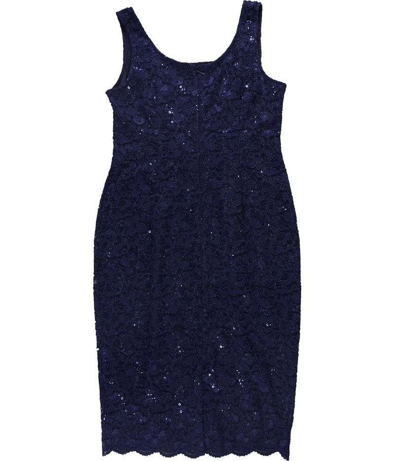 Alex Evenings Womens Lace Cocktail Dress