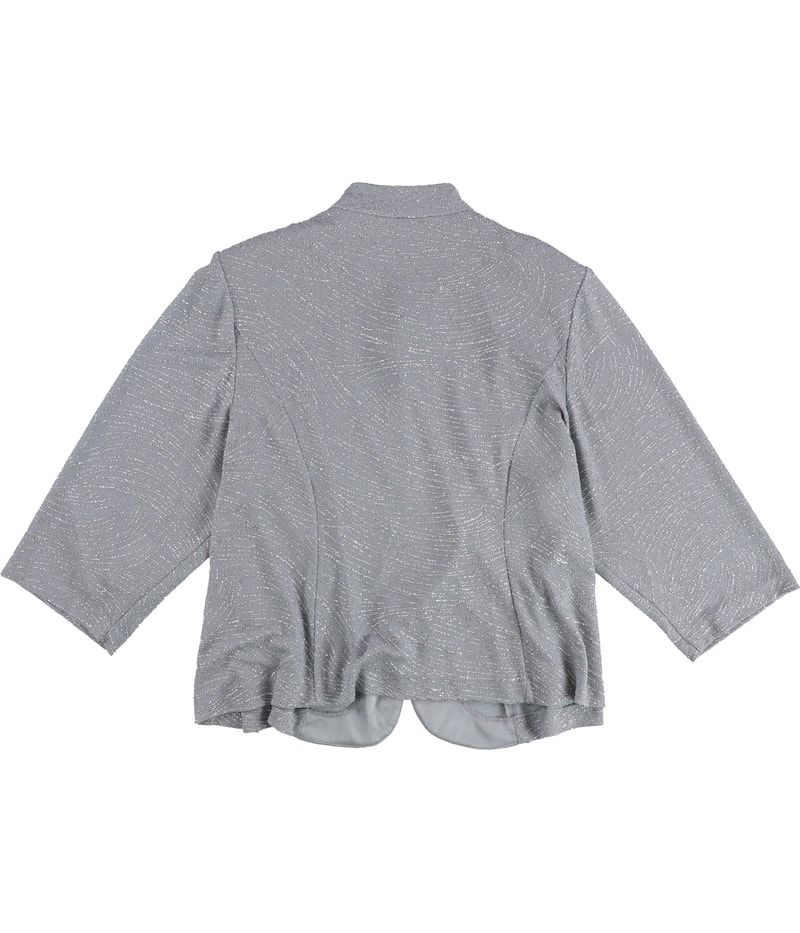 Alex Evenings Womens Shimmer Cardigan Sweater