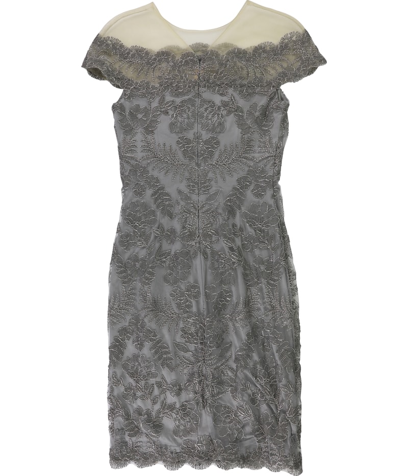 Tadashi Shoji Womens Embroidered Bodycon Dress