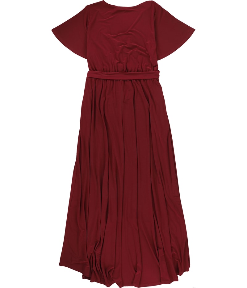 west . k Womens Belted Wrap Maxi Dress