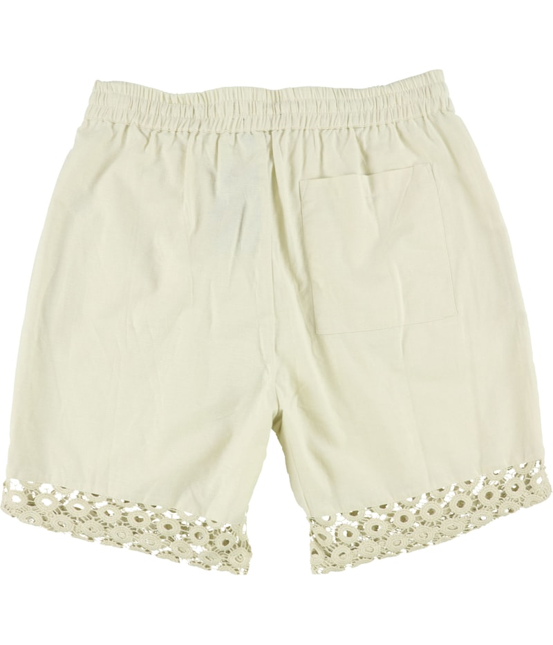 NATIVE YOUTH Mens Crochet Casual Bermuda Shorts