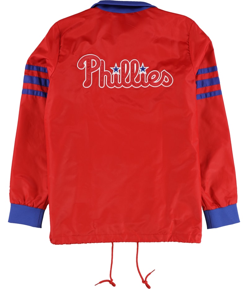 STARTER Mens Philadelphia Phillies Windbreaker Jacket, view 2