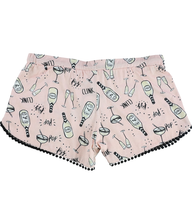 P.J. Salvage Womens Pop Clink Fizz Pajama Shorts