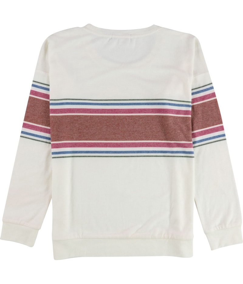P.J. Salvage Womens Striped Pajama Sweater, view 2