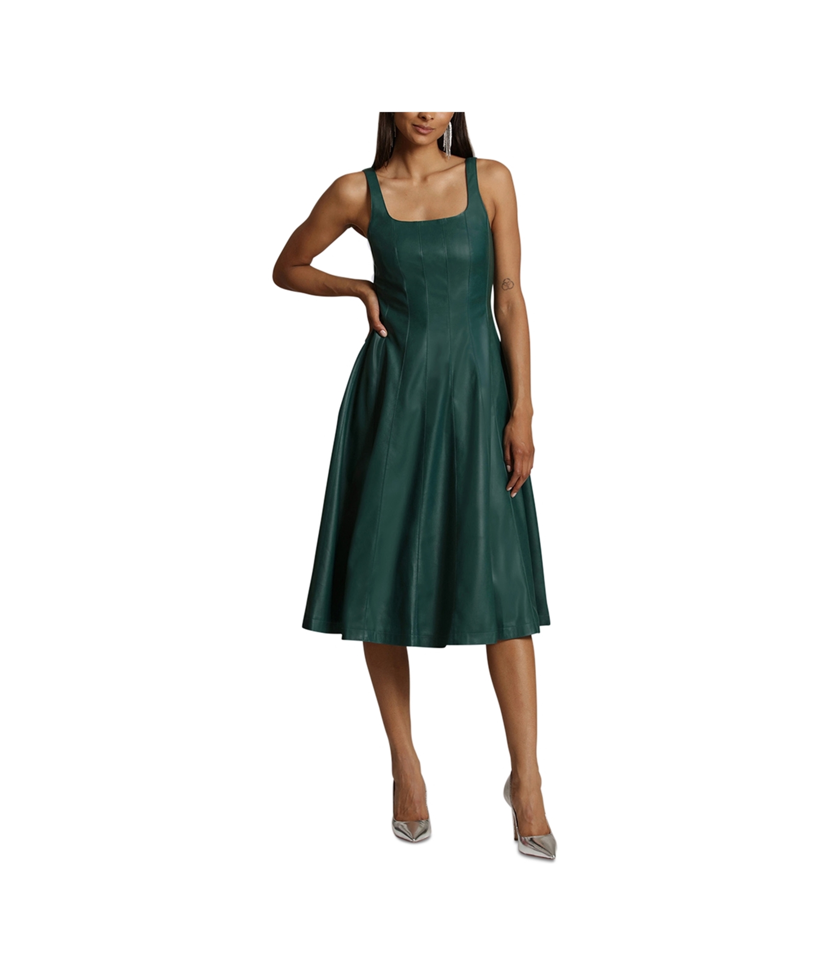 pink metallic bodycon dress retroféte Women's Aura - White handmade_child_dress offering a flattering fit In Pictures: Jenna Bush-Inspired Size:Large/16-16.5 Neck/32-33 Sleeve
