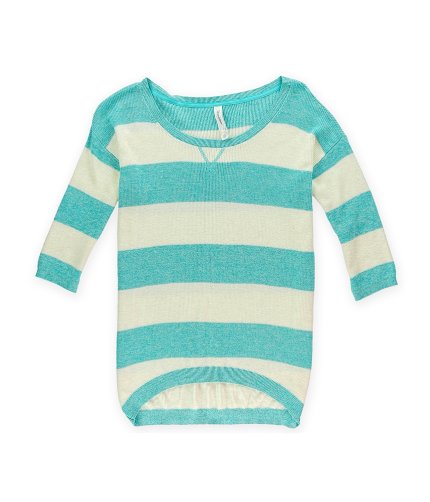 Aeropostale Womens Striped Ribbed Knit Sweater - Picture 2 of 2