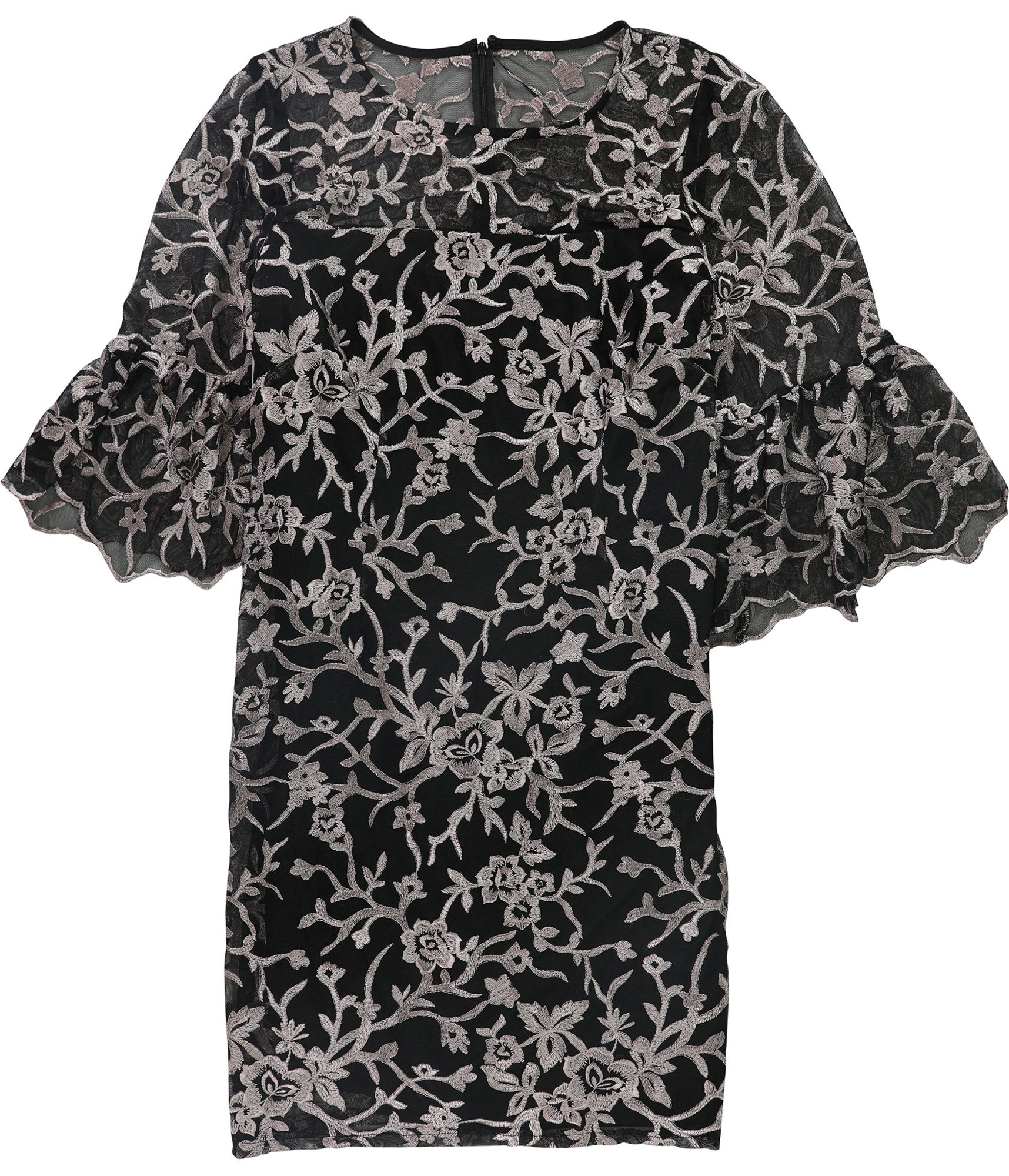 alex evenings lace sheath dress Alex Evenings Short Sequin Lace Sheath Dress Mocha / 8