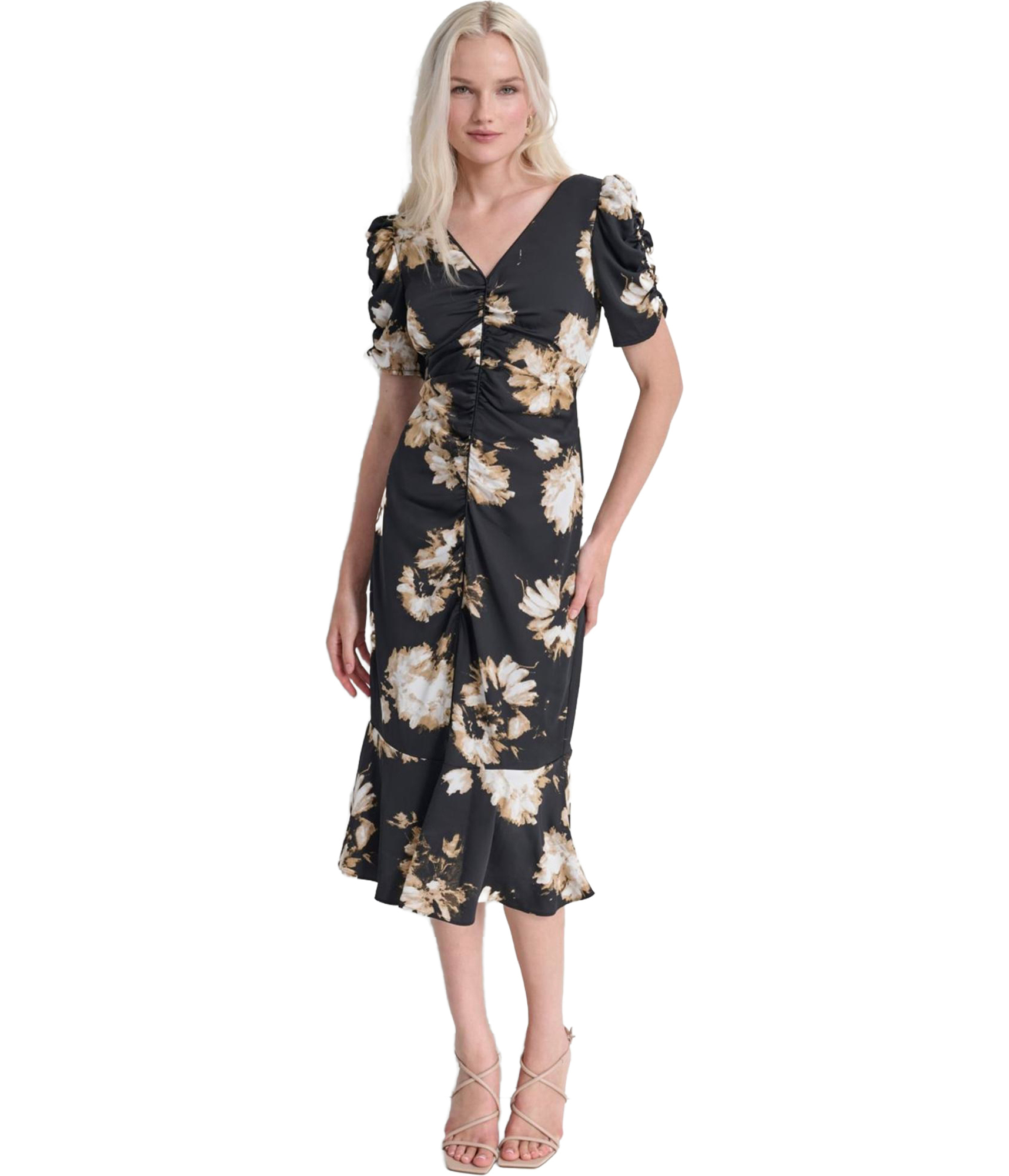 tired midi dress Black Printed Linen Blend – Hilary Radley Relaxed Fit Color:Green as Pics A Brief 1920s Men's collectible