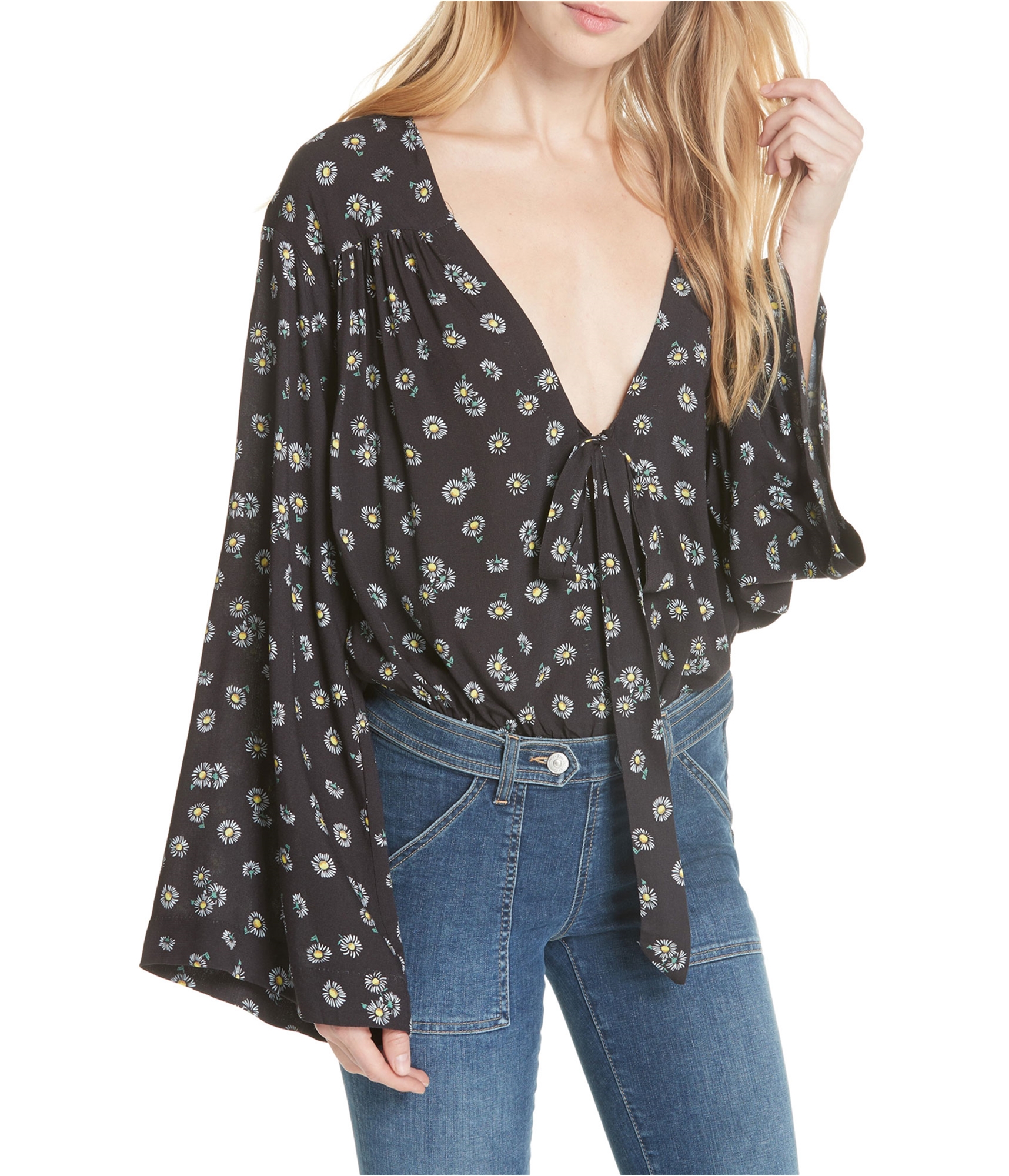 Free People Womens Forties Feel Bodysuit Jumpsuit - Picture 8 of 8