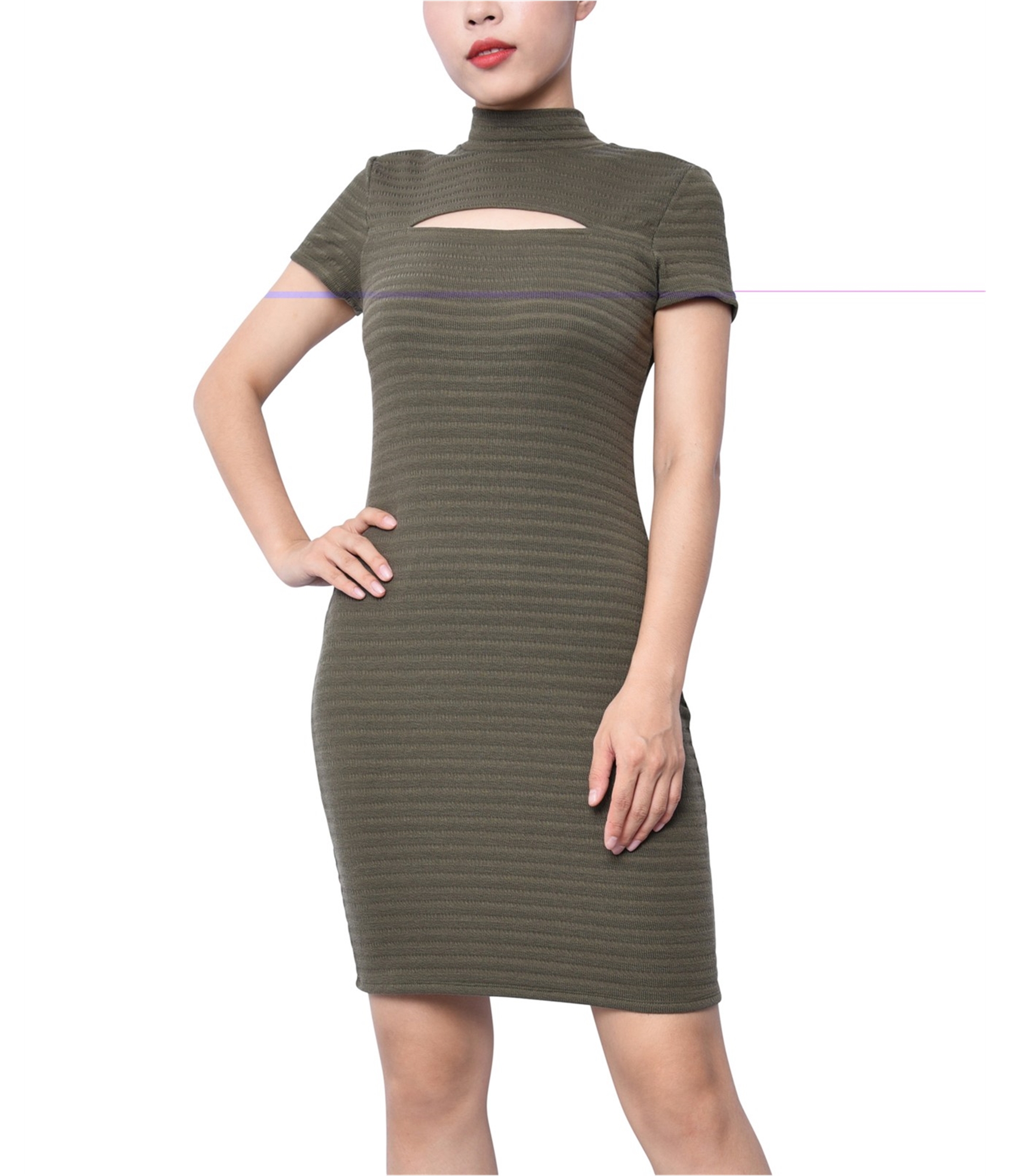 planet gold dress Juniors' Drop-Waist V-Neck Sleeveless waist silhouette to create a graceful Planet Gold Womens Green Cut