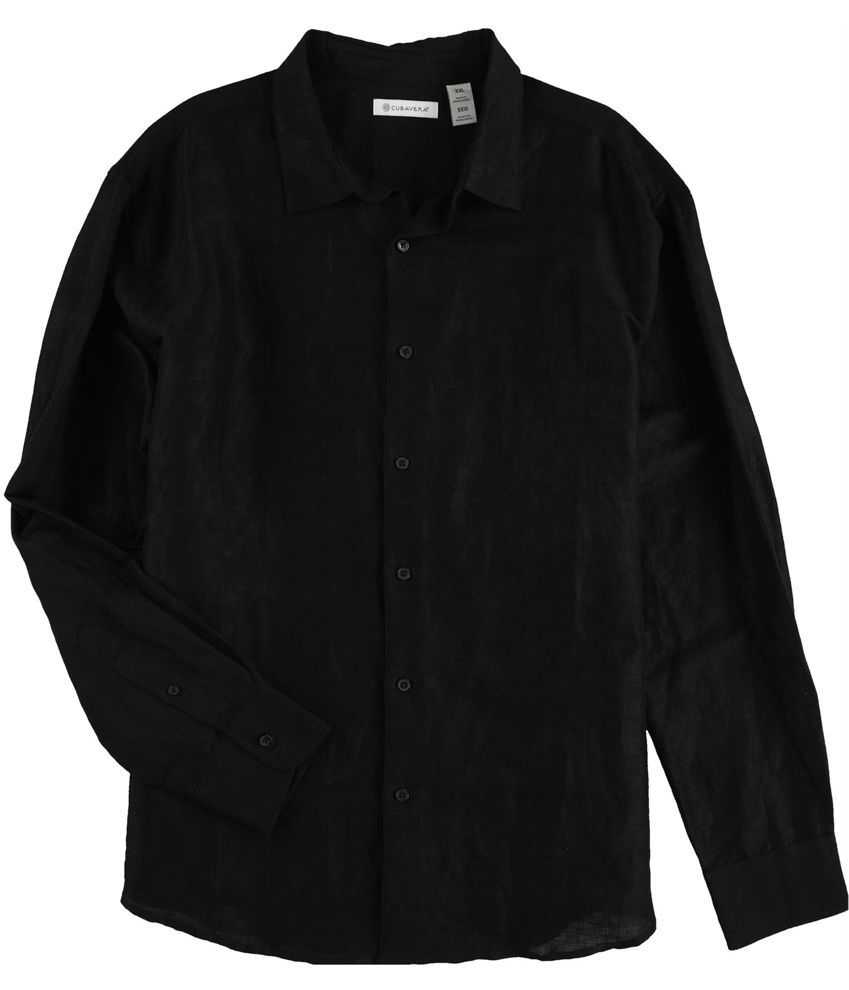 CubAvera Mens Dobby Button Up Shirt - Picture 2 of 5