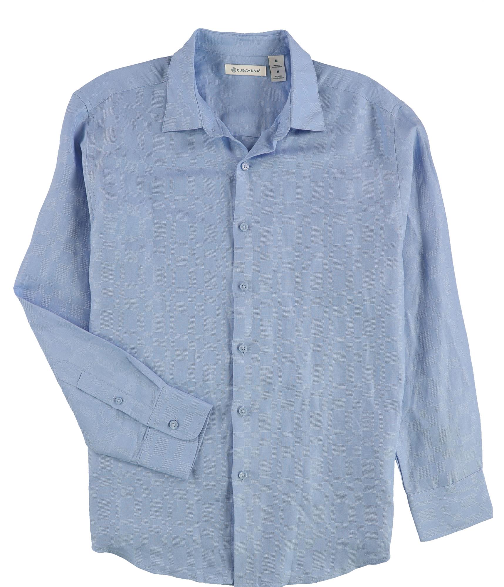 CubAvera Mens Dobby Button Up Shirt - Picture 4 of 5