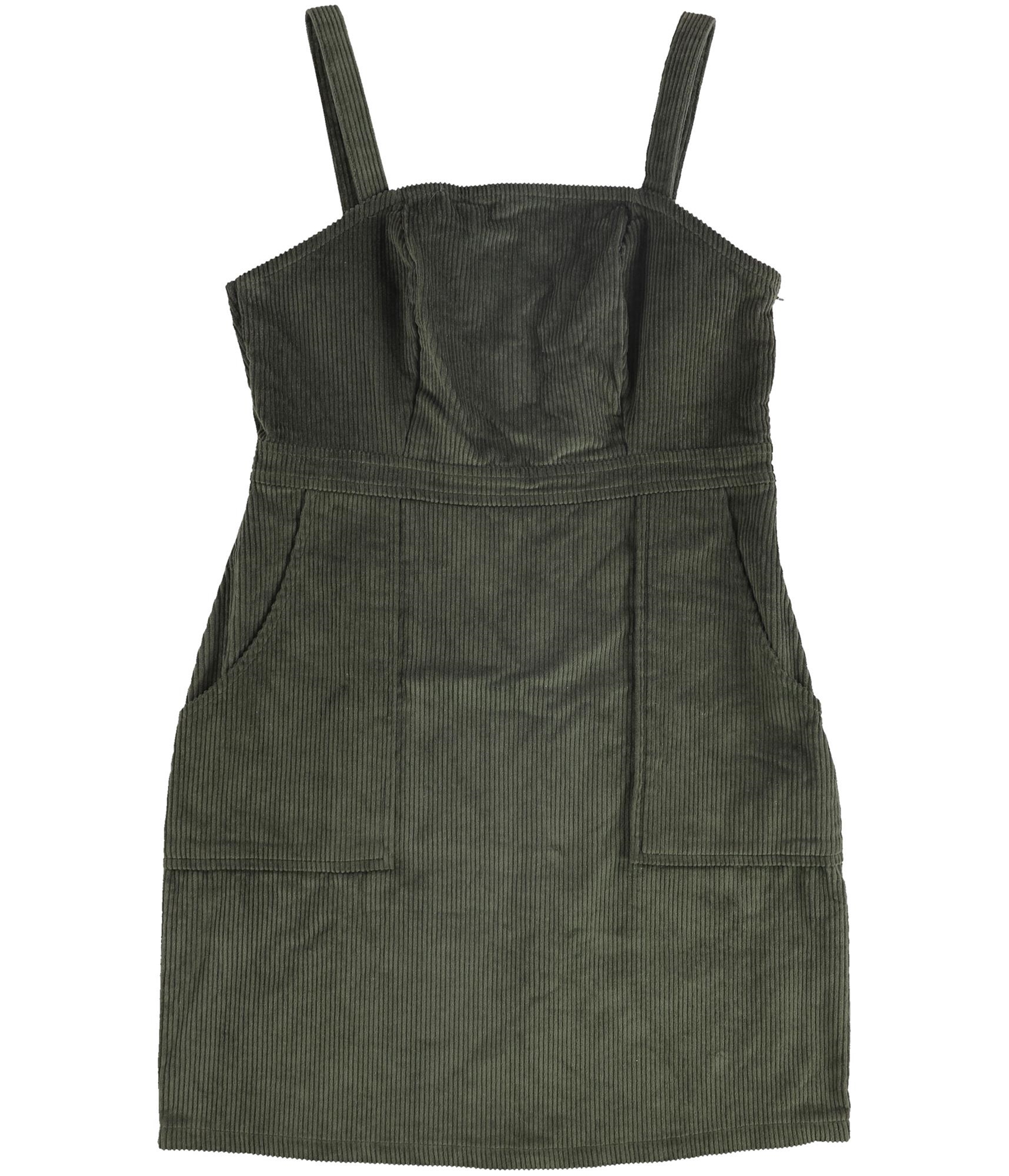 Common Stitch Womens Overall Sheath Dress, green, M