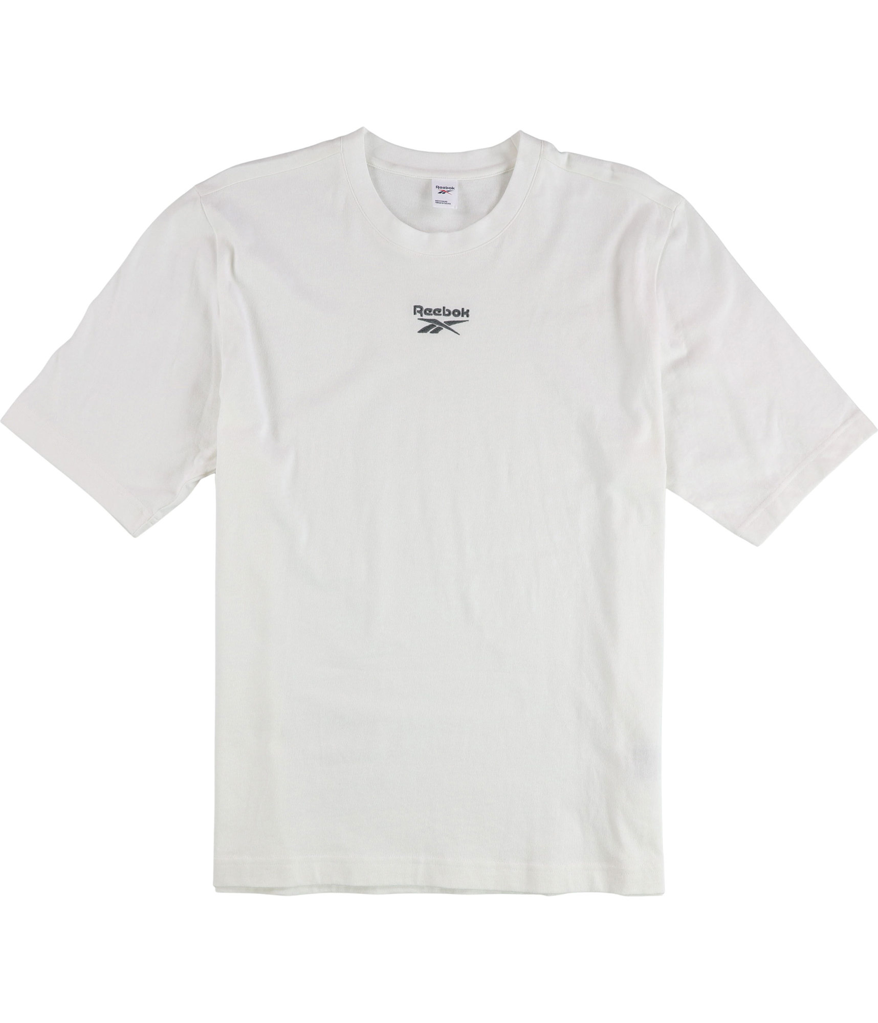 Reebok Mens Logo Basic T-Shirt, white, S