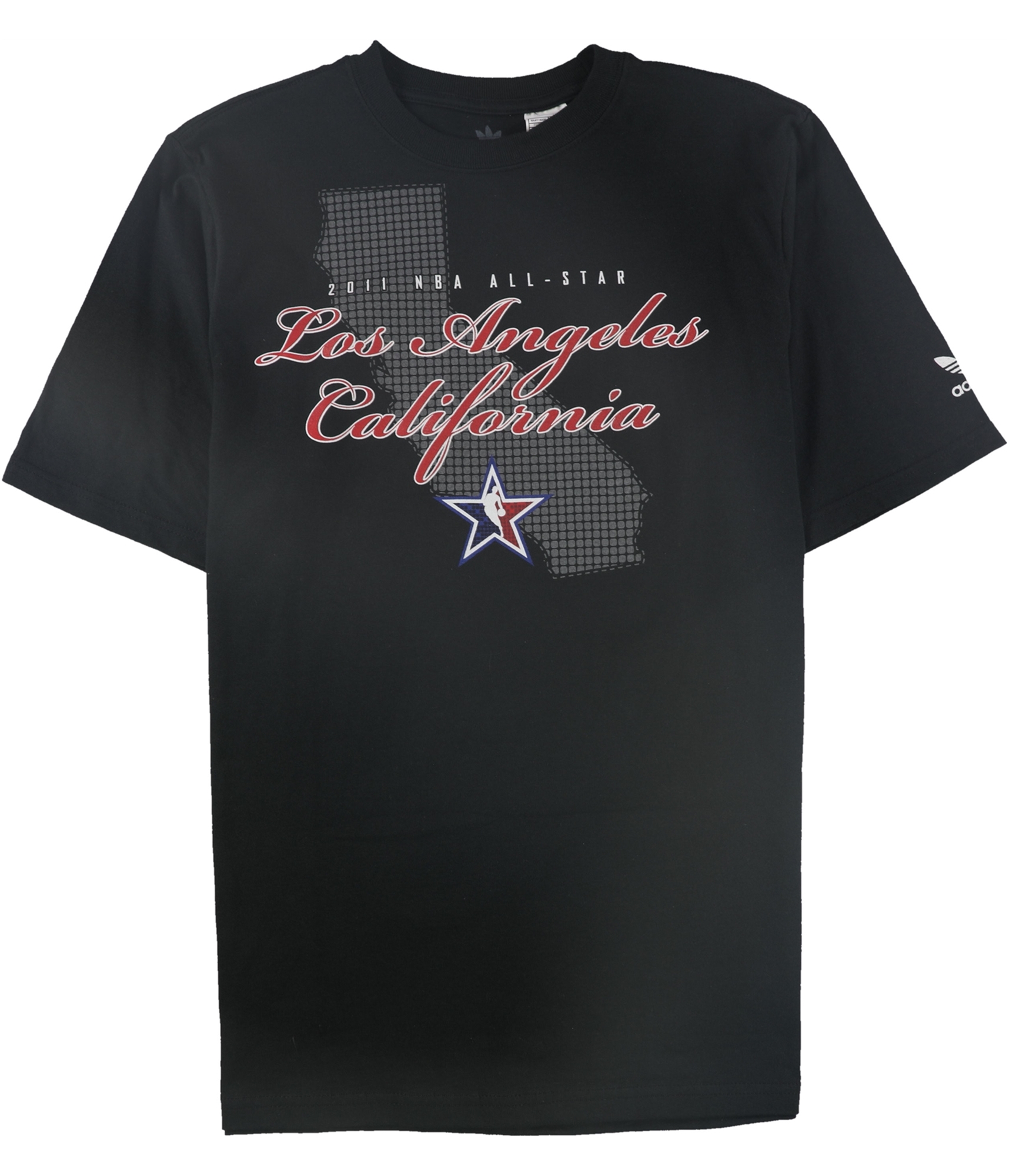 Adidas Mens 2011 NBA All-Star Los Angeles CA Graphic T-Shirt, black, M