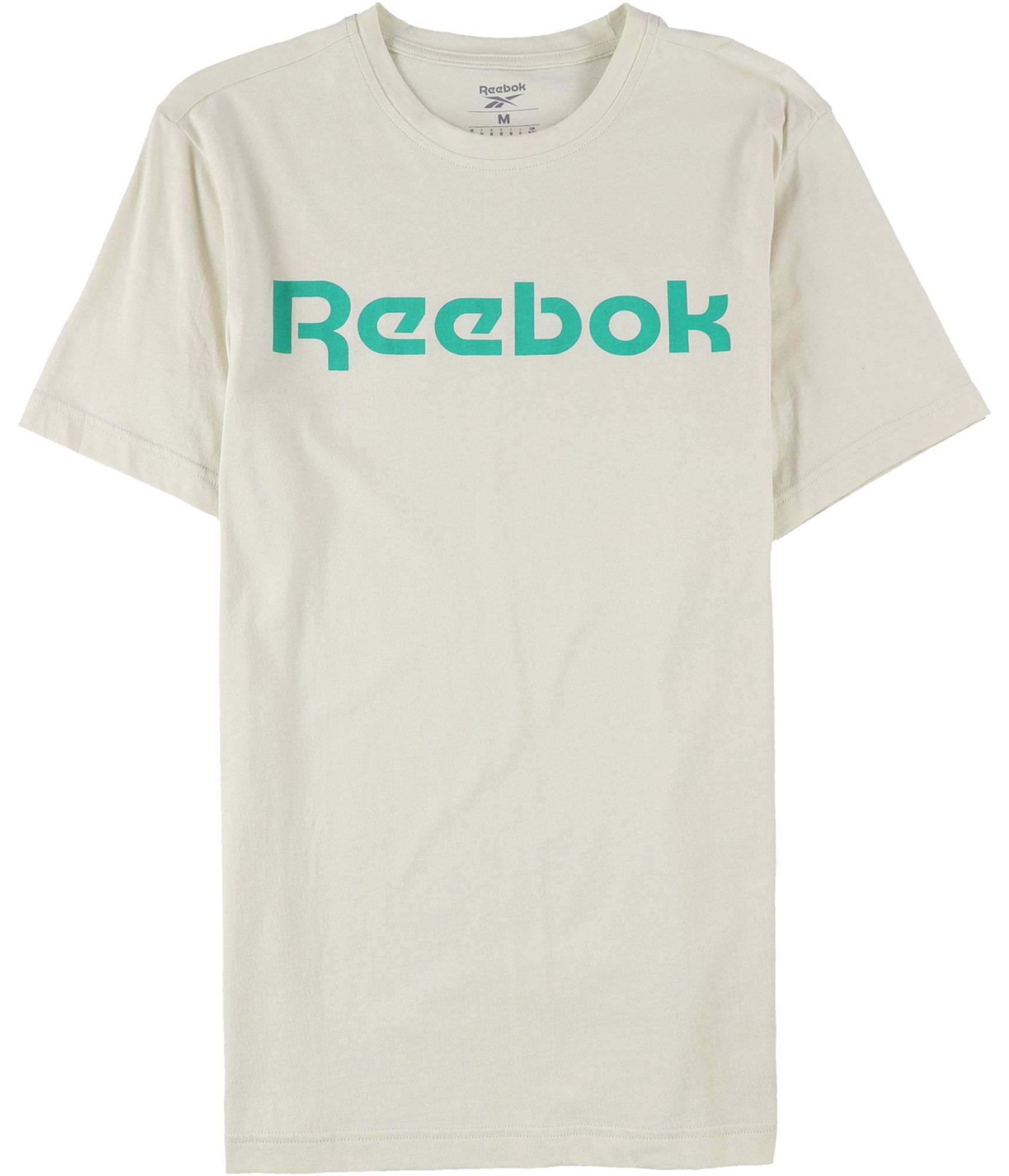 Reebok Mens 2 Tone Graphic T-Shirt, beige, M