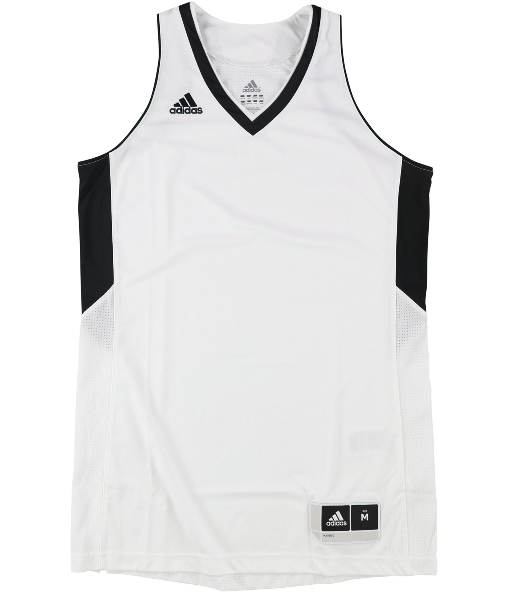 Adidas Mens Two-Tone Jersey, whtblk, XL