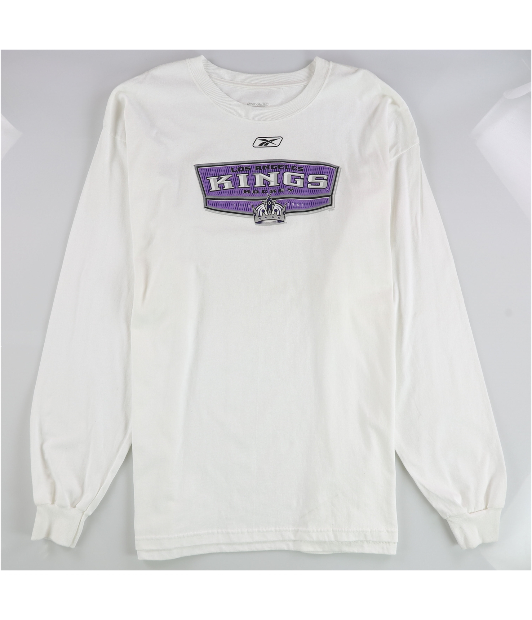 Reebok Mens Los Angeles Kings Graphic T-Shirt, whtprpl, 2XL