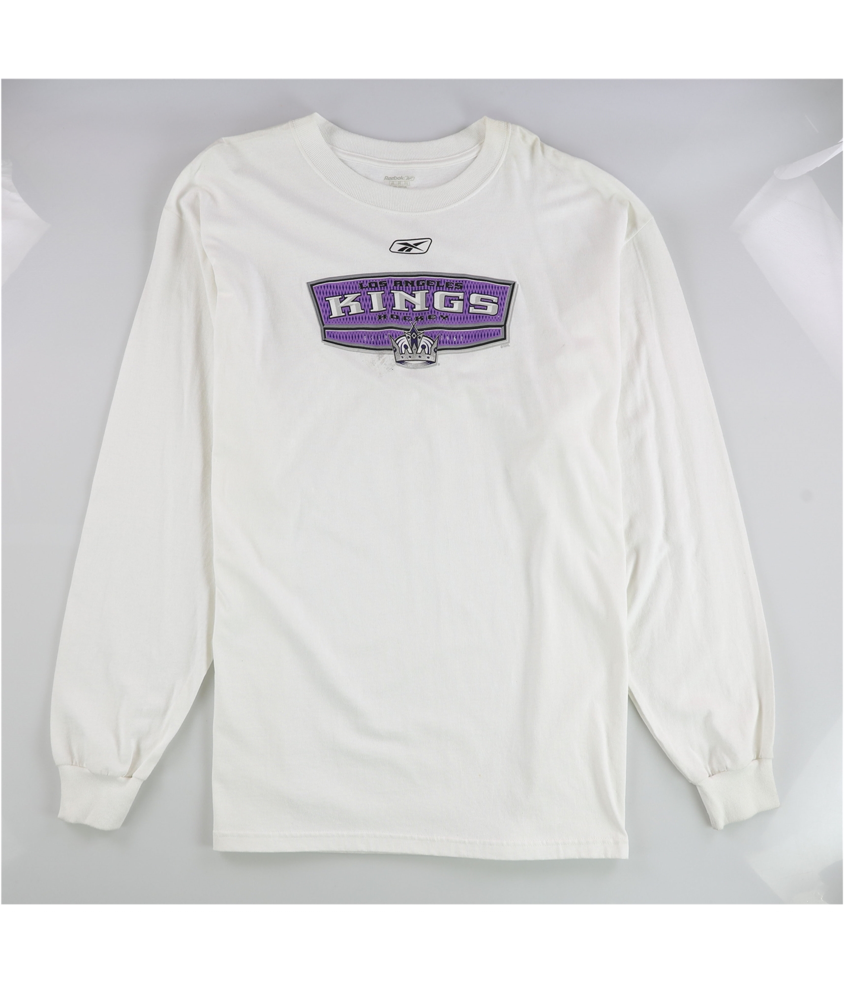 Reebok Mens Los Angeles Kings Hockey Graphic T-Shirt, whtprplgry, 2XL