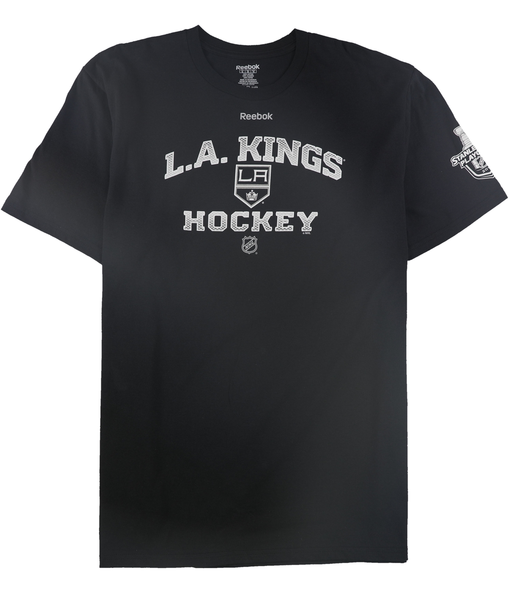 Reebok Mens LA Kings Hockey Graphic T-Shirt, blkwht, XL
