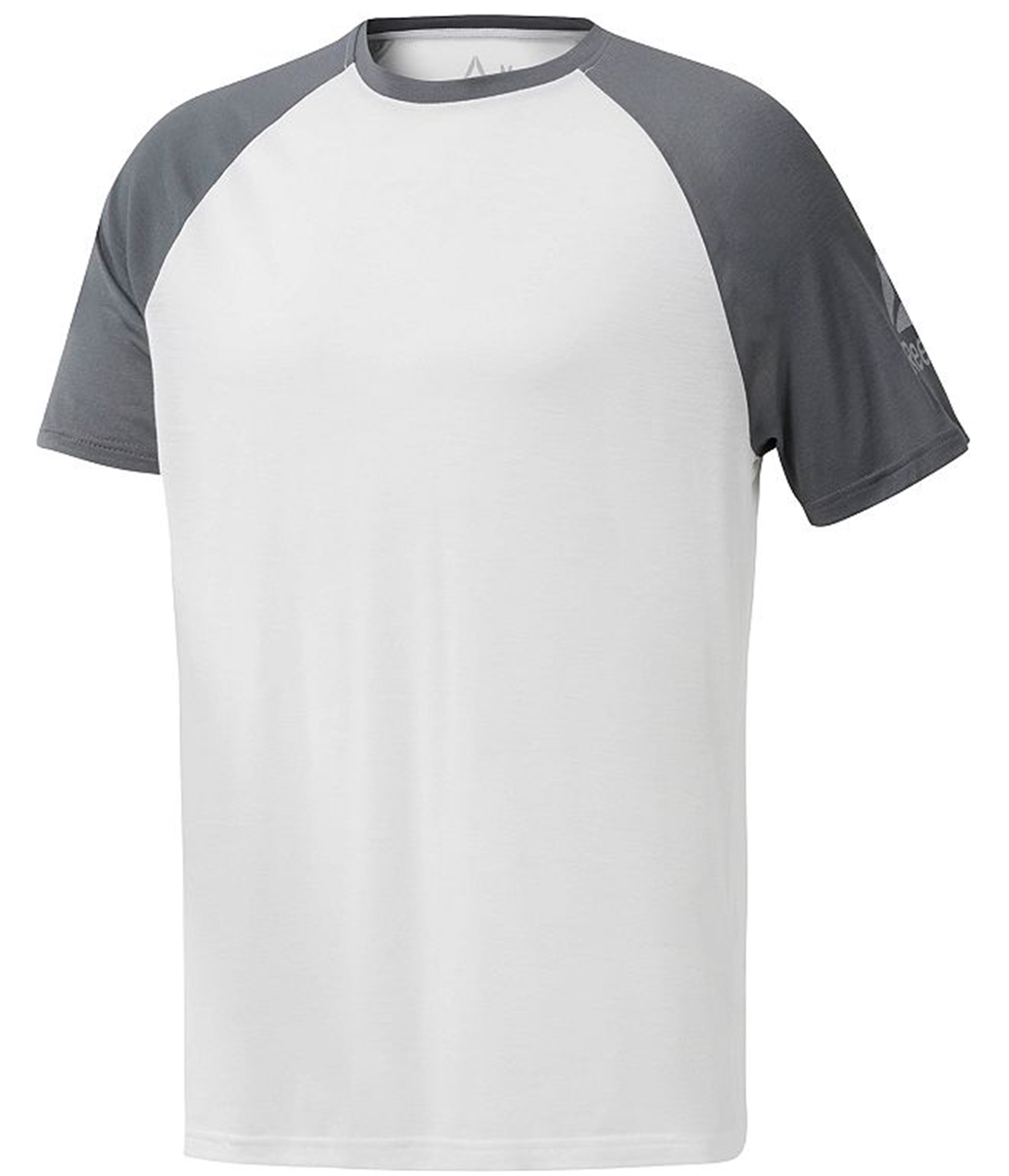 Reebok Mens Supremium Speedwick Basic T-Shirt, whtgry, XL