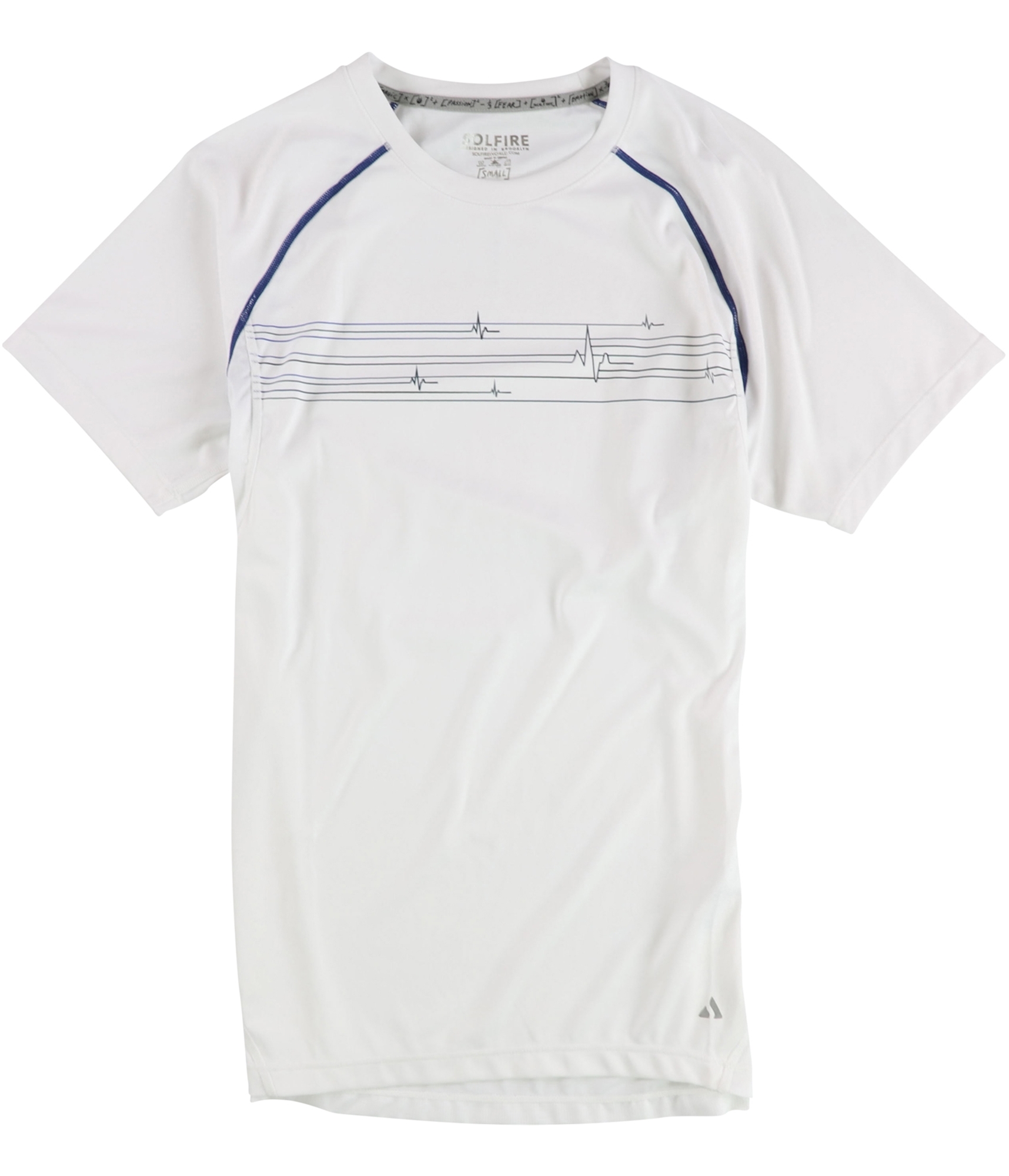SOLFIRE Mens Full Speed Graphic T-Shirt, whtblu, M