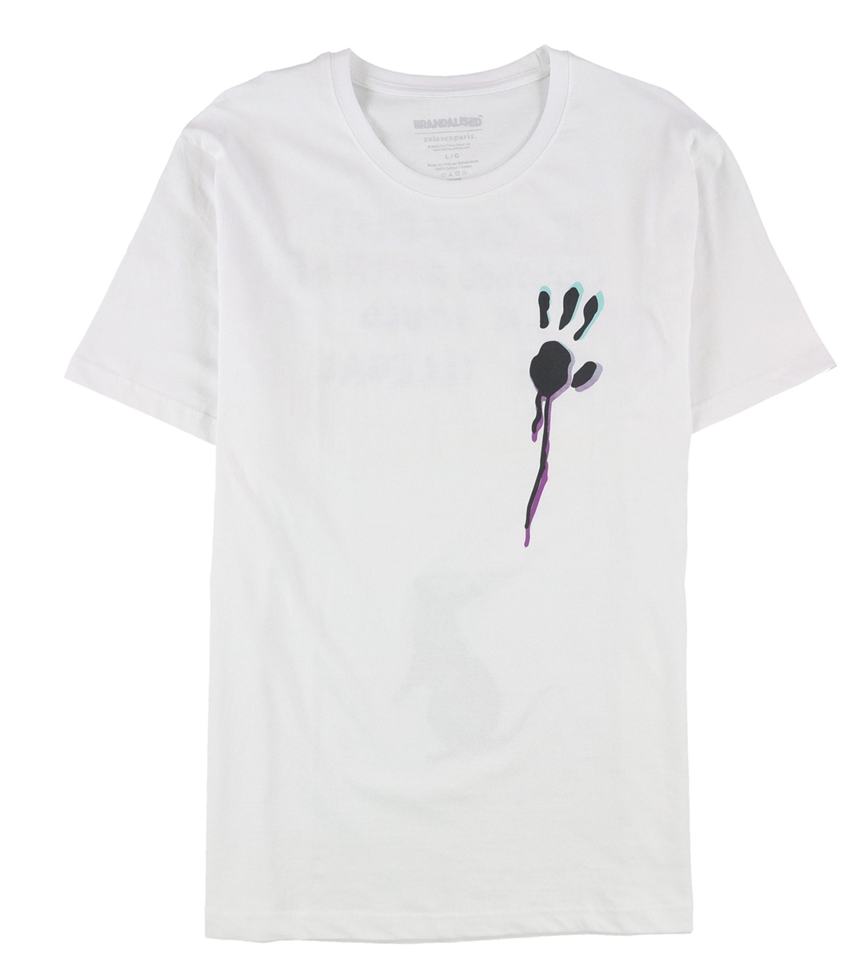 Elevenparis Mens If Graffiti Changed Anything Graphic T-Shirt, white, S