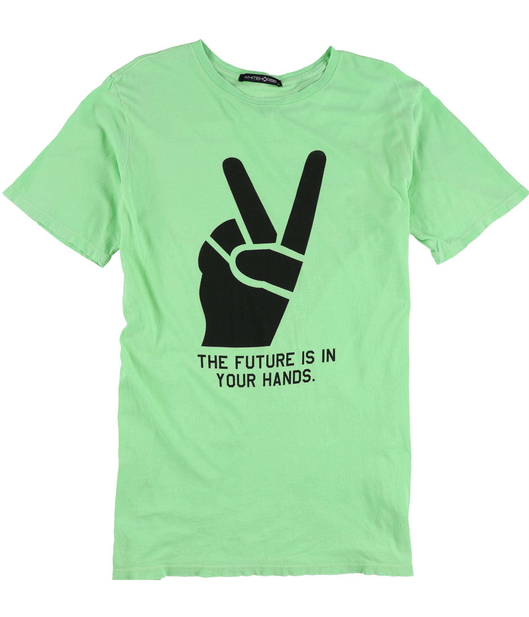 Whitehorse Mens The Future Graphic T-Shirt, greenblk, XL
