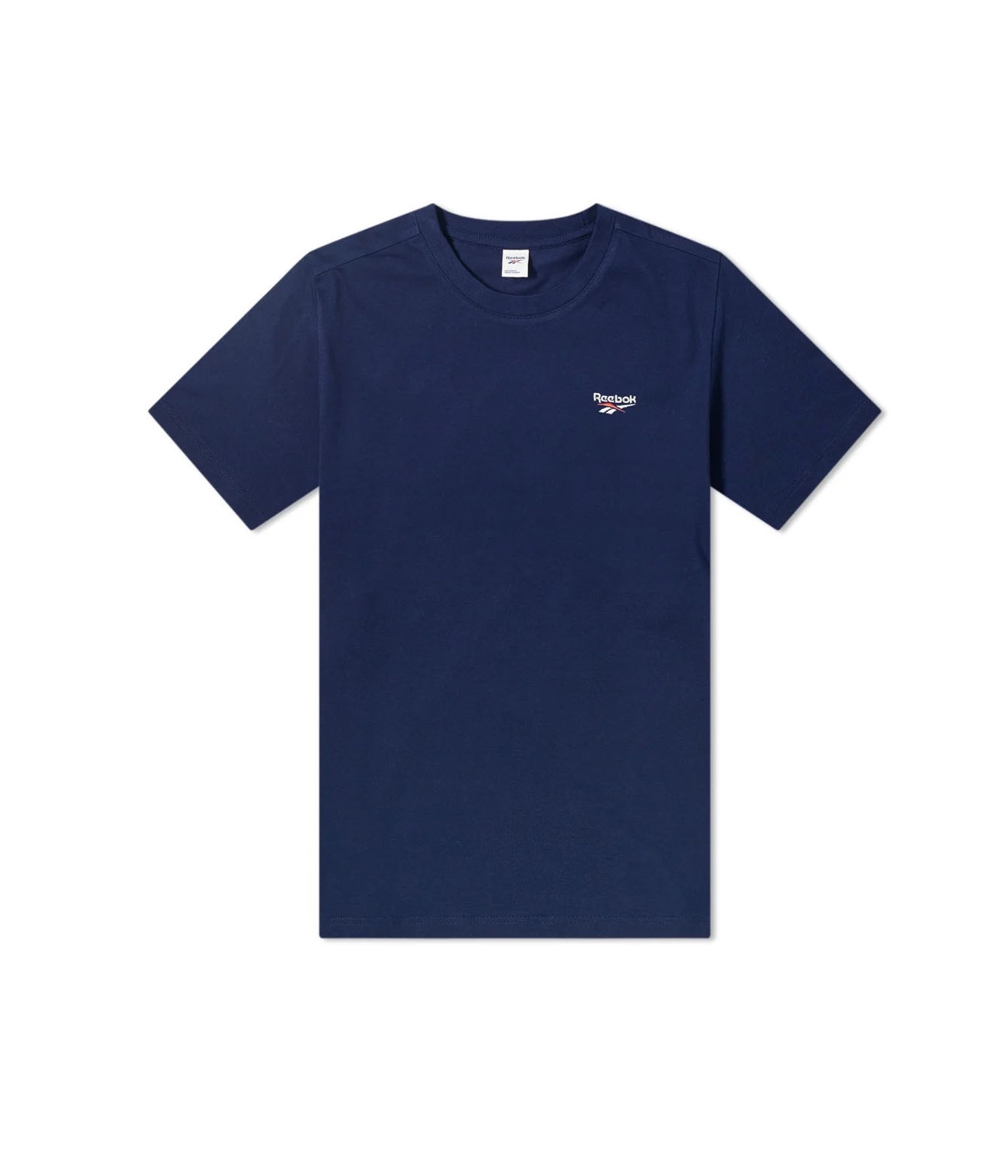 Reebok Mens Classic Small Vector Basic T-Shirt, Blue, Medium